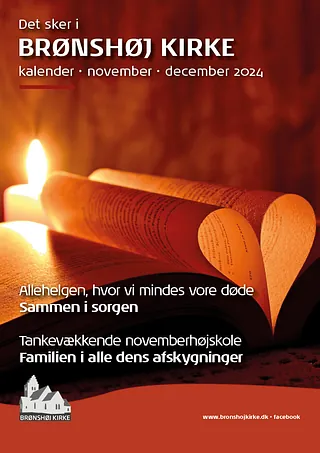 Forsiden på kirkekalenderen for november-december 2024